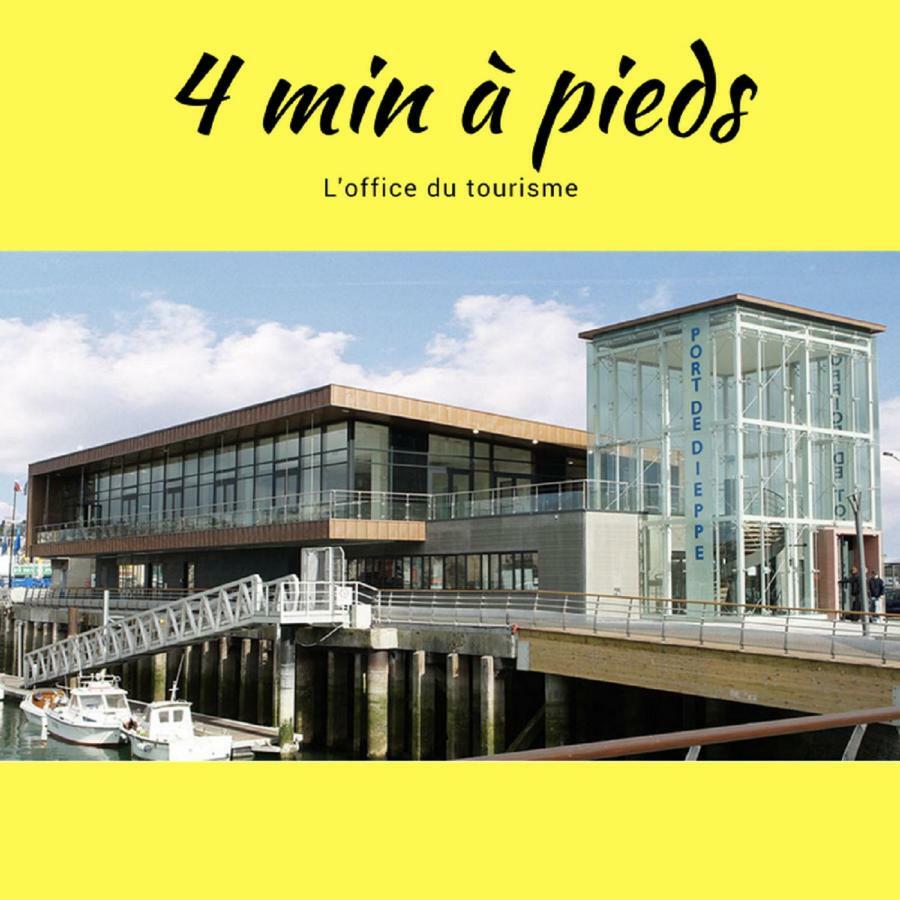L'Etablissement La Plage A 2 Pas, Vous Propose 4 Appartements Neufs, Netflix, Lits Faits A Votre Arrivee, Serviettes De Toilette, Menage, Wifi, En Hyper Centre ,Plage A 100M, Box A Velos, Paiement 3 Fois Sans Frais, Prix Tout Compris Dieppe Ngoại thất bức ảnh